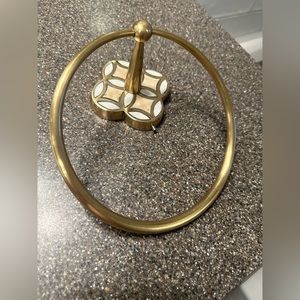 Absolutely gorgeous set of towel holders from anthropologie.